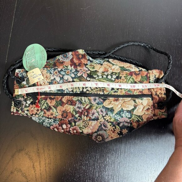 Vintage 90s Floral Tapestry Purse Handbag Convertible Bags by Mimi NEW/NWT - Picture 9 of 9